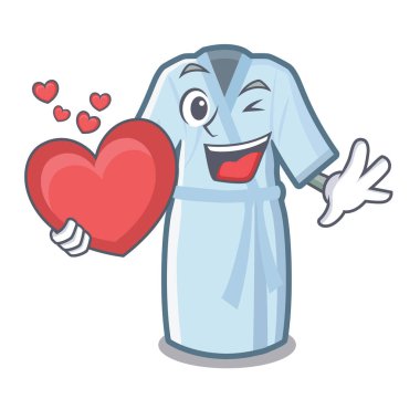 Karakter dolabında saklanan kalp bornozile