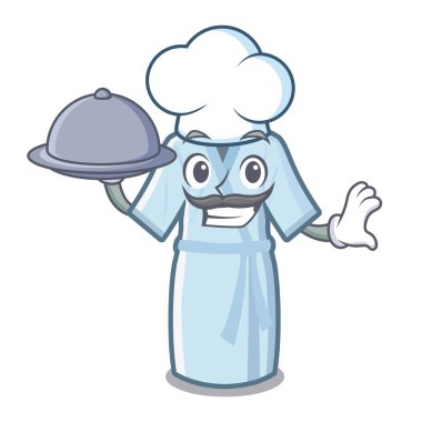 Karakter dolabında saklanan gıda bornoz ile Şef