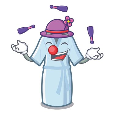 karikatür ile izole bornoz