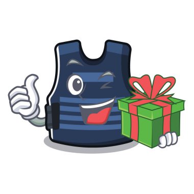 Karakter duvarında hediye mermi prof yelek askısı ile