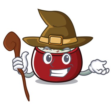 Cadı lor pirinç karikatür ile izole