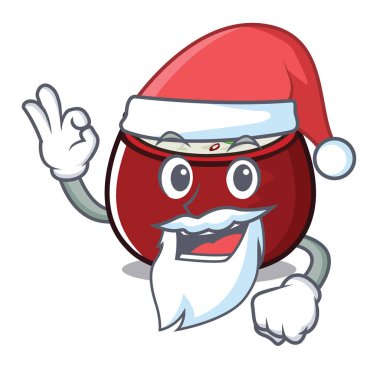 Noel Baba lor pirinç karakter plaka üzerine yerleştirilir