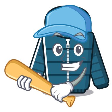 Karakter şeklinde beyzbol kış ceket oynamak