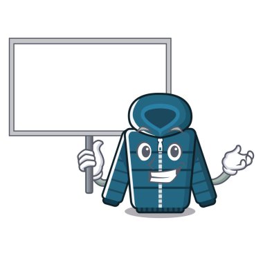 Karakter şeklinde kurulu kış ceket getirin