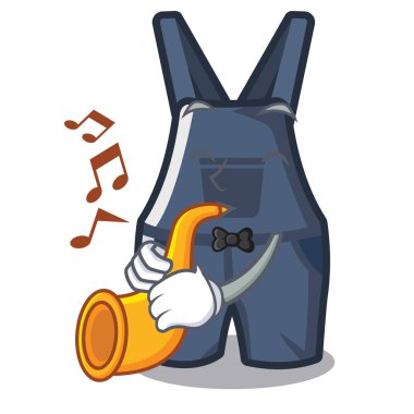 bir karikatür duvarında asılı tulum