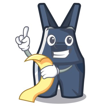 bir karikatür duvarında asılı tulum