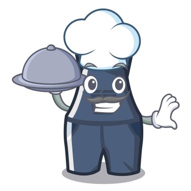 bir karikatür duvarında asılı tulum