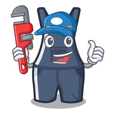 karikatür tulum çanta yerleştirilir