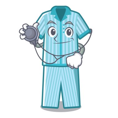 Karakterde izole edilen doktor pijamaları