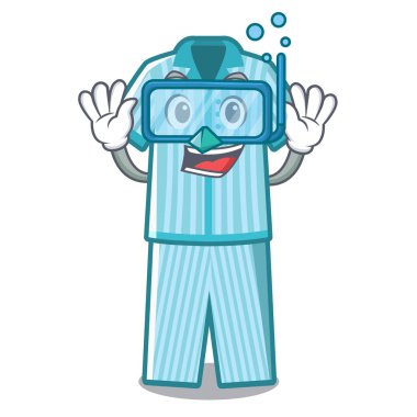 Maskot şeklinde dalış pijama