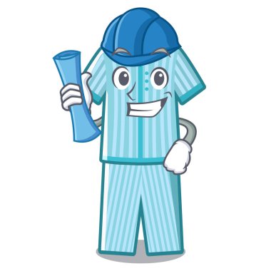 Bir maskot şeklinde Mimar pijama
