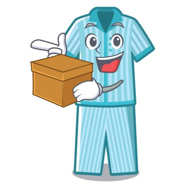 Maskot şeklinde kutu pijama ile