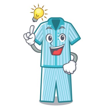 Bir çizgi film dolaba katlanmış pijama bir fikir var