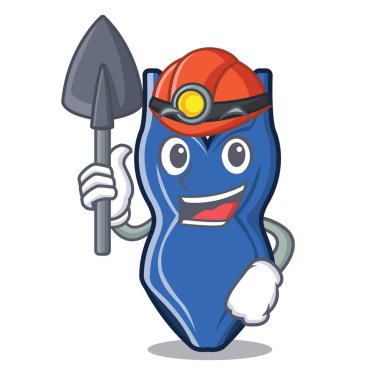 Bir çanta içinde Madenci karikatür mayo