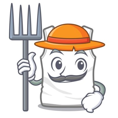 Bir maskot şeklinde Çiftçi undershirt