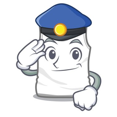 Maskot şeklinde polis undershirt