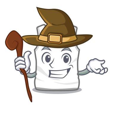 Cadı undershirt bir karikatür dolaba katlanmış