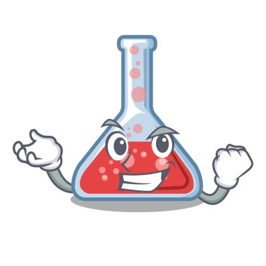 Karakter şeklinde başarılı erlenmeyer şişesi