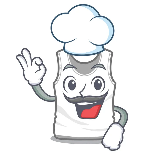 Camiseta Chef isolado com no desenho animado — Vetor de Stock