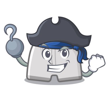 Karikatür şeklinde korsan yüzme şort