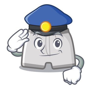 Karikatür şeklinde polis yüzme şort