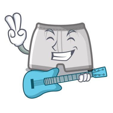 Karakter dolabında saklanan gitar yüzme şortları ile