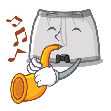 Karakter dolabında saklanan trompet yüzme şortları ile