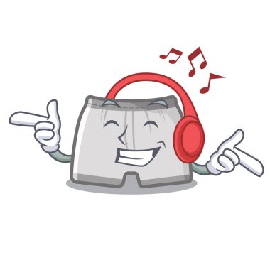 Karakter dolabında saklanan müzik yüzme şortdinleme