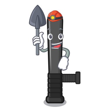 Madenci polis cop karikatür tablo konur