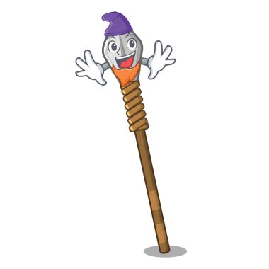 Elf mızrak karikatür ile izole