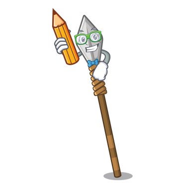 Öğrenci mızrak karakter mal dolap yerleştirilir