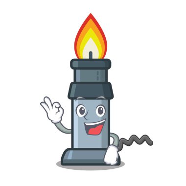 Maskot şeklinde Tamam bunsen brülör