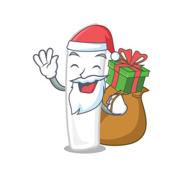 Yönetim kurulu önünde hediye tebeşir karikatür ile Santa