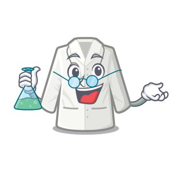 Profesör doktor ceket karakter izole