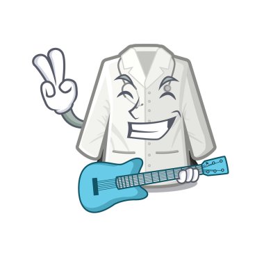 Gitar doktor ceket maskot dolapsaklanan ile