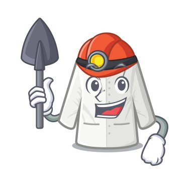 Maskot dolabında saklanan madenci doktor paltosu