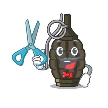 Karakter üzerinde izole berber bombası