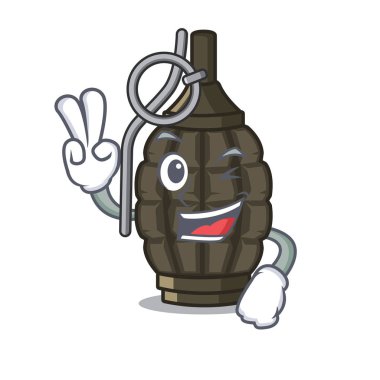 Maskot şeklinde iki parmak bombası