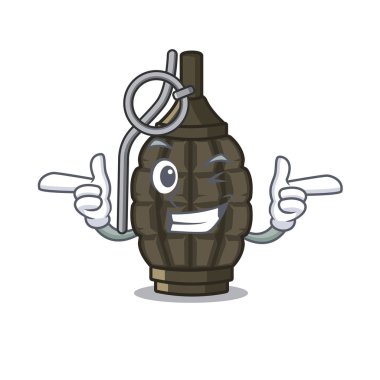 Bir maskot şeklinde Wink el bombası