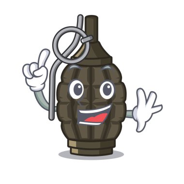 Ahşap karikatür masa nın üzerinde parmak bombası oyuncaklar