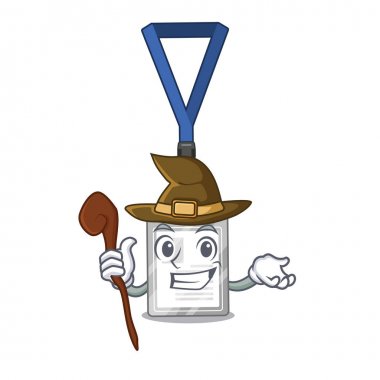 Çizgi filmde izole cadı isim etiketi