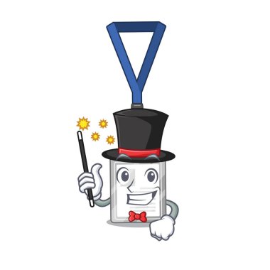 Çizgi film cüzdanında sihirbaz isim etiketi