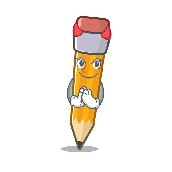 Ördög ceruzát a rajzfilm táska — Stock Vector