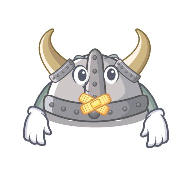 Bir karikatür sessiz viking kask