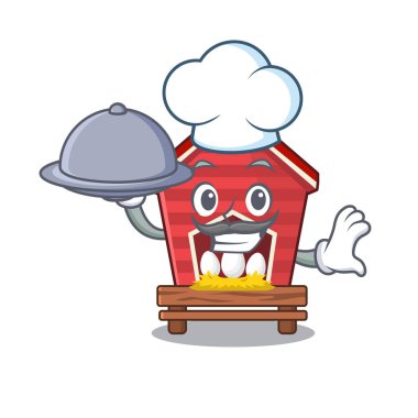 Karakter ev metre gıda tavuk kümesi ile Şef