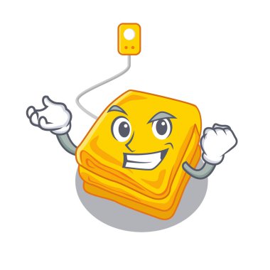 Başarılı elektrikli battaniye karikatür ile izole