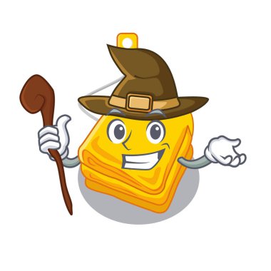 Cadı elektrikli battaniye maskot dolapta saklanan