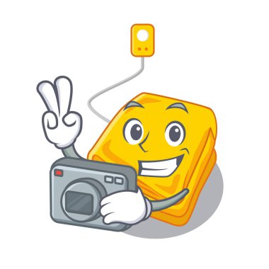 Fotoğrafçı elektrikli battaniye maskot dolapta saklanan