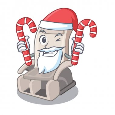 Karikatür şeklinde şeker oyuncak masaj koltuğu ile Santa