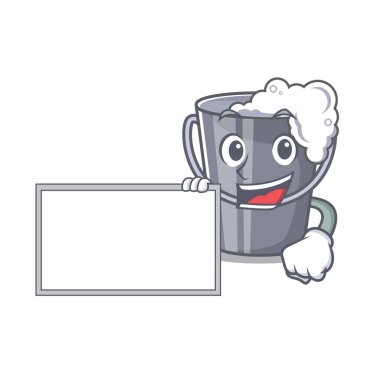 Maskot ile izole kurulu sabunlu su ile